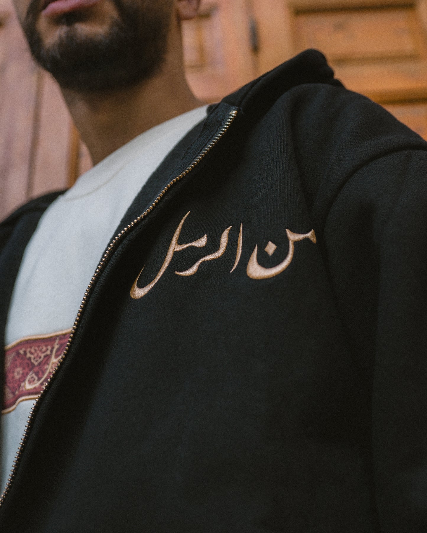 BLACK BEDOUIN GATHERING ZIP-UP