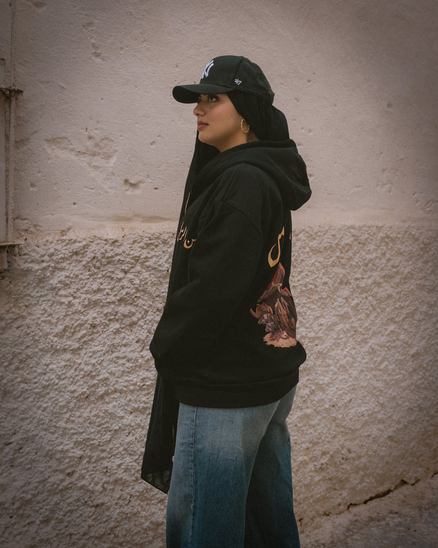 BLACK BEDOUIN GATHERING ZIP-UP