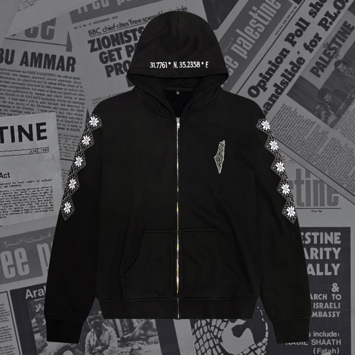 'FROM PALESTINE' 2 ZIP-UP