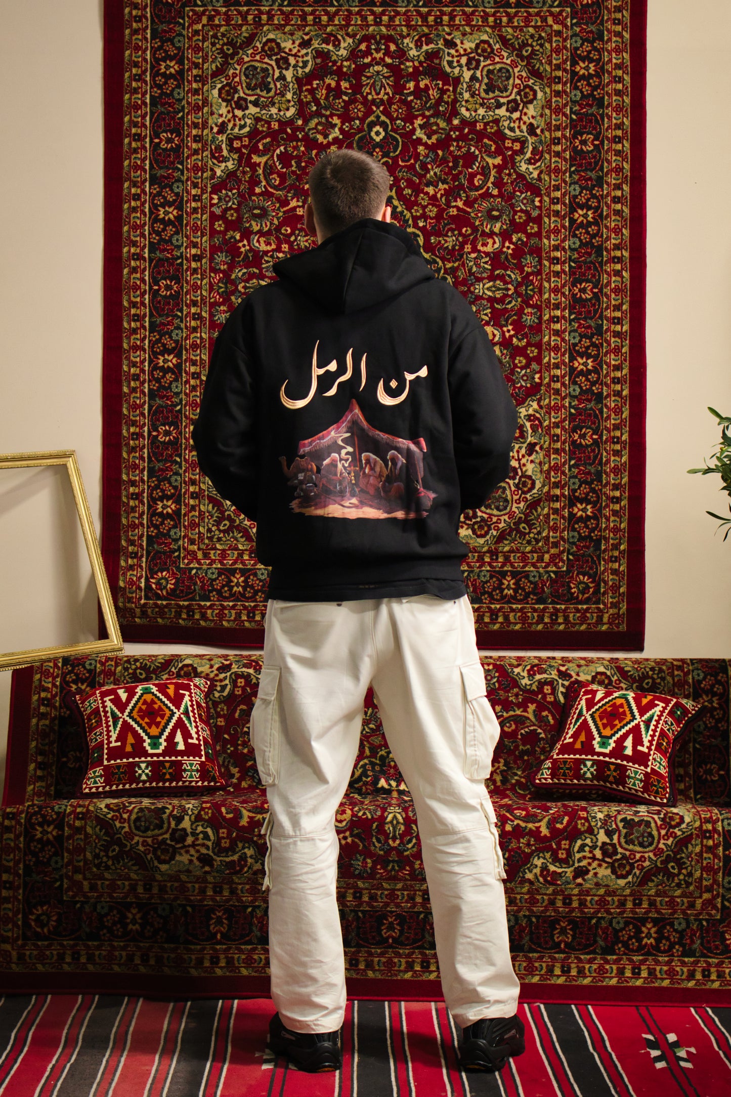 BLACK BEDOUIN GATHERING ZIP-UP