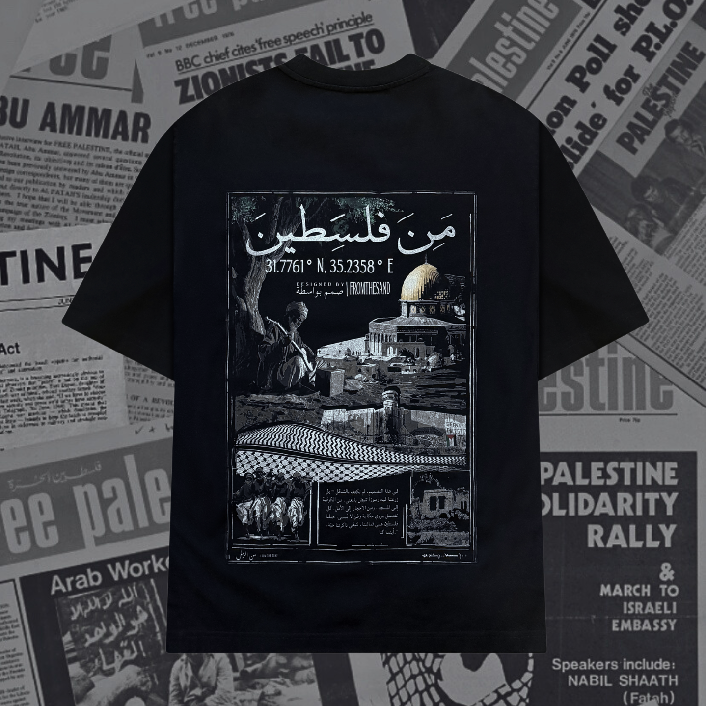 'FROM PALESTINE' T - BLK